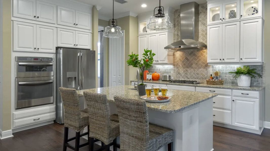 Furnished interior view inside a new home in Palm Grove Real Estate and Homes for Sale in Lakewood Ranch, FL - Neal Communities, Bradenton (Image 10).