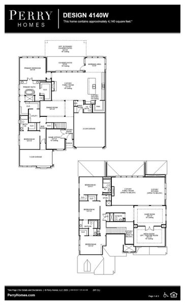 2D floor plan layout of this home in Jordan Ranch 65', Fulshear, TX (Image 3). 2D floor plan layout of this home in Jordan Ranch 65', Fulshear, TX (Image 3).
