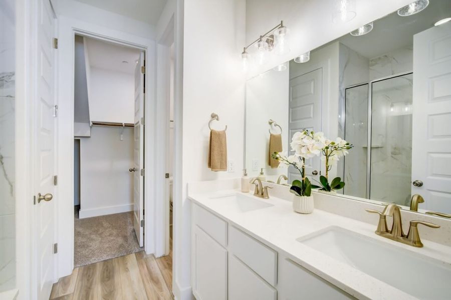 Furnished interior view inside a new home in Center 45, Round Rock (Image 17).