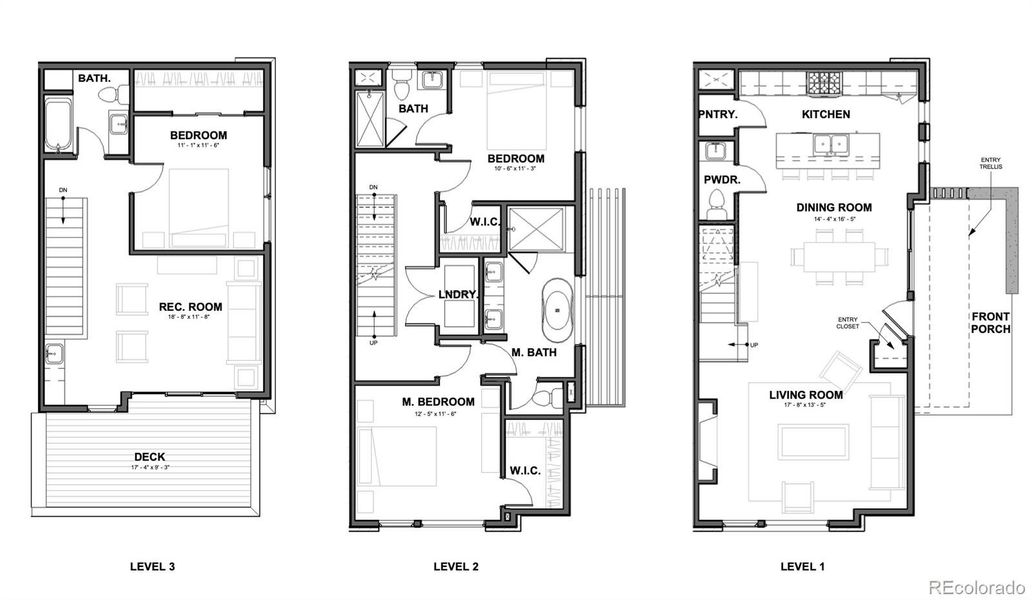 2D floor plan layout of this home in , Denver, CO (Image 4). 2D floor plan layout of this home in , Denver, CO (Image 4).