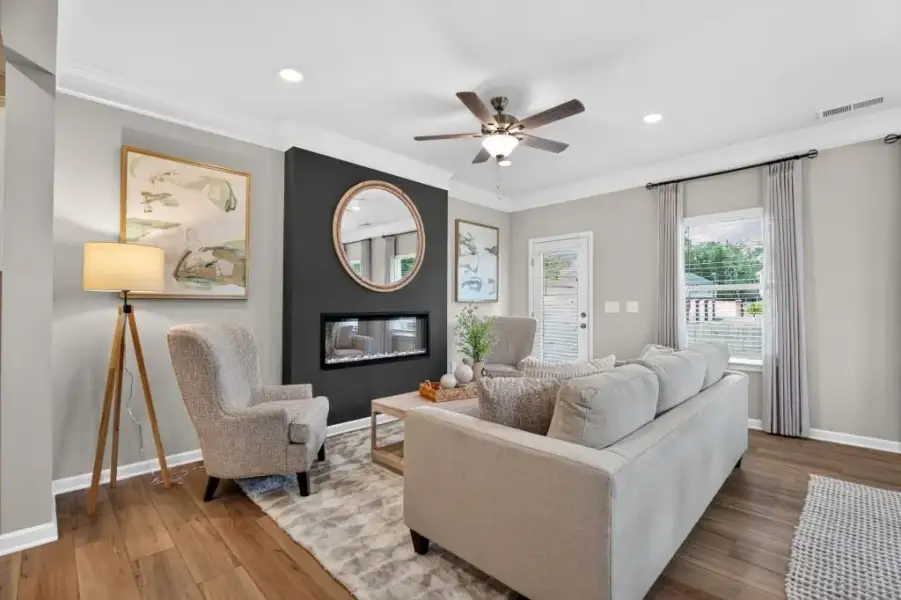 Furnished interior view inside a new home in , Cartersville (Image 5).