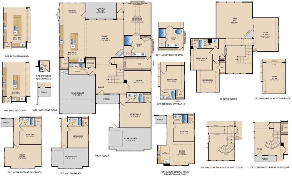 2D floor plan layout for the Edgewood by Pacesetter Homes in Park Hills, Rockwall, TX (Image 4). 2D floor plan layout for the Edgewood by Pacesetter Homes in Park Hills, Rockwall, TX (Image 4).