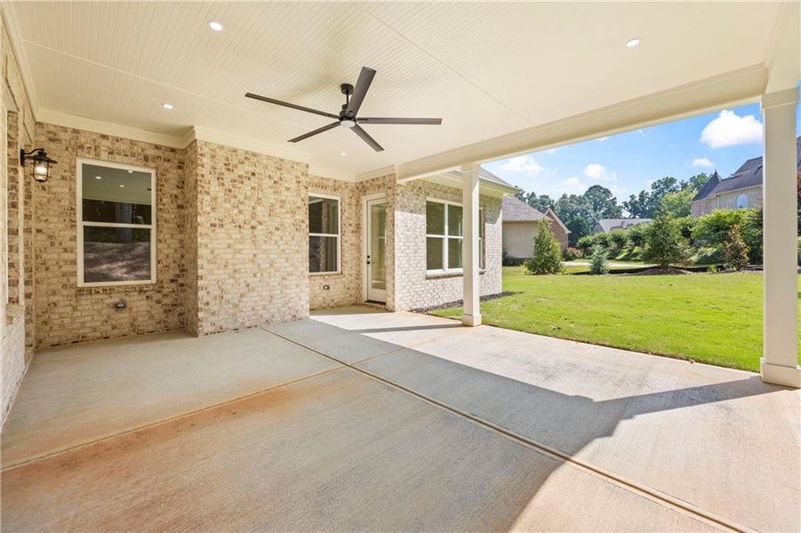 Exterior details and patio area of a home in , Marietta (Image 44).