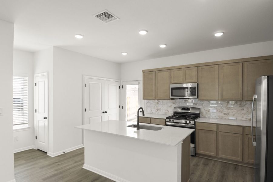 Furnished interior view inside a new home in Trace, San Marcos (Image 6). Furnished interior view inside a new home in Trace, San Marcos (Image 6).