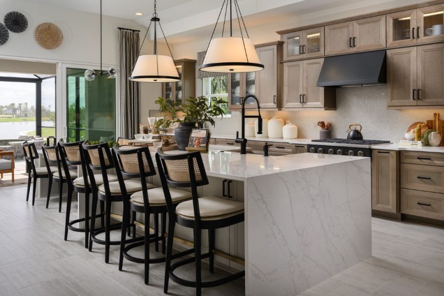 Representative furnished interior of a home built from the Bayport II by Homes by WestBay in Longleaf at Grand Park, Sarasota (Image 21).