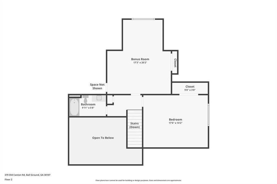 2D floor plan layout of this home in , Ball Ground, GA (Image 7).
