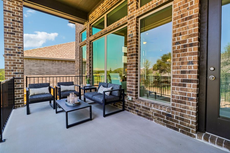 Representative exterior details of a home built from the Hamilton by Risewell Homes in 6 Creeks, Kyle (Image 3).