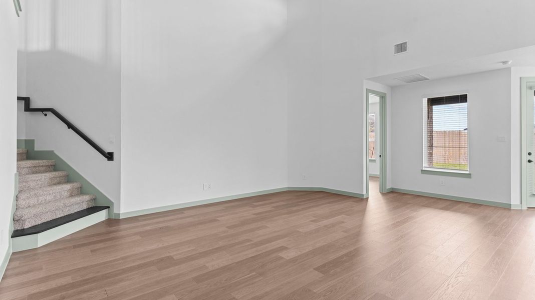 Representative unfurnished interior of a home built from the Rockdale by D.R. Horton in Westland Ranch 60' Homesites, League City (Image 13). Representative unfurnished interior of a home built from the Rockdale by D.R. Horton in Westland Ranch 60' Homesites, League City (Image 13).