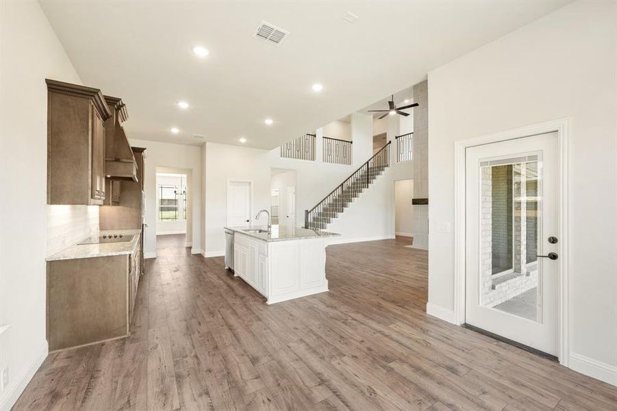 Furnished interior view inside a new home in Mockingbird Hills, Joshua (Image 7). Furnished interior view inside a new home in Mockingbird Hills, Joshua (Image 7).