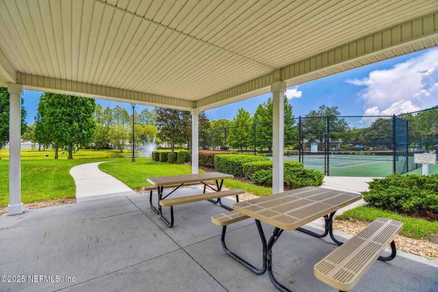 Exterior details and patio area of a home in Amelia Walk, Fernandina Beach (Image 26).