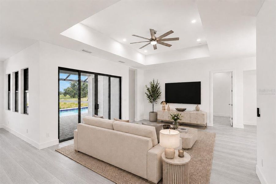 Furnished interior view inside a new home in , Punta Gorda (Image 15). Furnished interior view inside a new home in , Punta Gorda (Image 15).