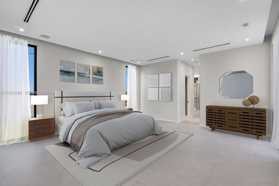 Furnished interior view inside a new home in , Miami (Image 4).