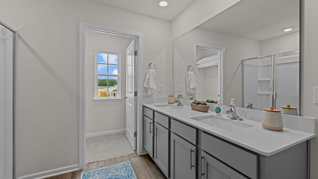 Furnished interior view inside a new home in Madeline Farm, New Bern (Image 15). Furnished interior view inside a new home in Madeline Farm, New Bern (Image 15).