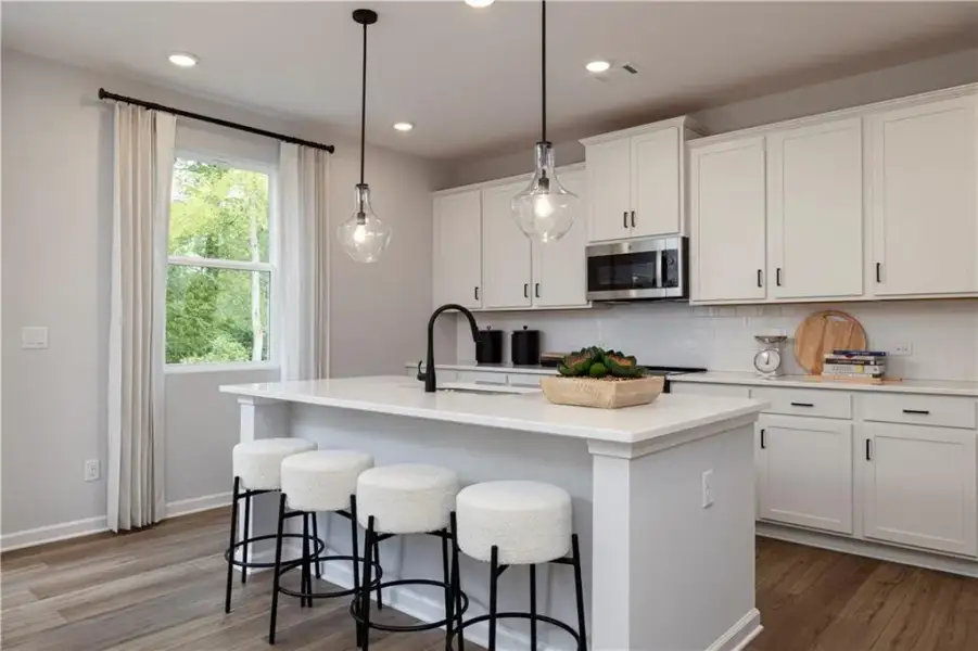 Furnished interior view inside a new home in Croftside Single Family Homes, Powder Springs (Image 22). Furnished interior view inside a new home in Croftside Single Family Homes, Powder Springs (Image 22).