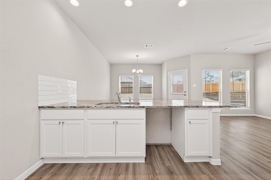 Furnished interior view inside a new home in Woodland Lakes, Houston (Image 10).