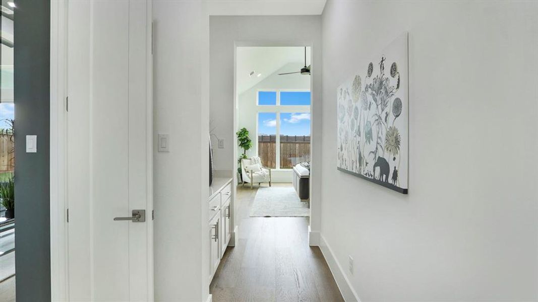 Furnished interior view inside a new home in Rio Vista at Kelly Ranch, Aledo (Image 33).