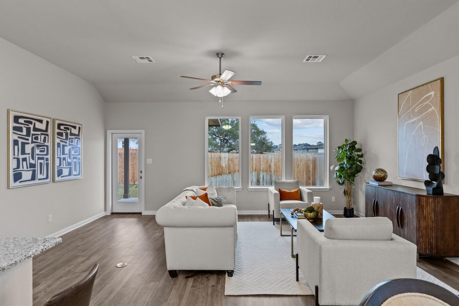 Furnished interior view inside a new home in Hunter's Ranch, San Antonio (Image 8).