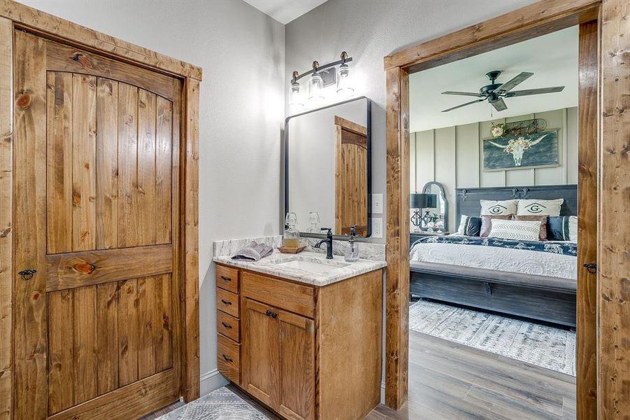 Furnished interior view inside a new home in , Blum (Image 10).