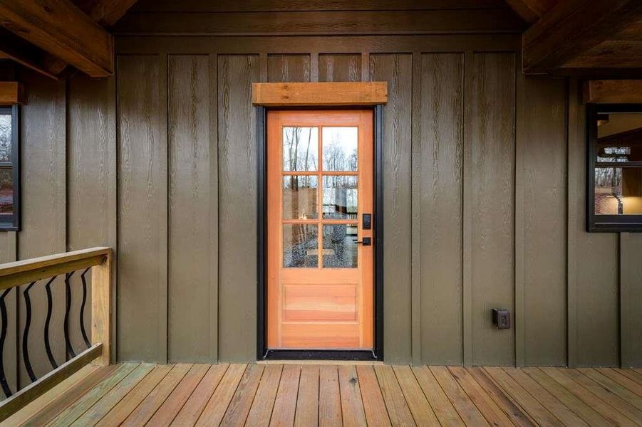 Exterior details and patio area of a home in , Blue Ridge (Image 32). Exterior details and patio area of a home in , Blue Ridge (Image 32).