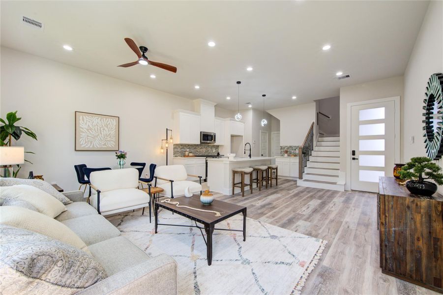 Furnished interior view inside a new home in , Houston (Image 7). Furnished interior view inside a new home in , Houston (Image 7).