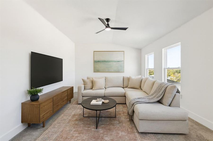 Furnished interior view inside a new home in , Justin (Image 25).