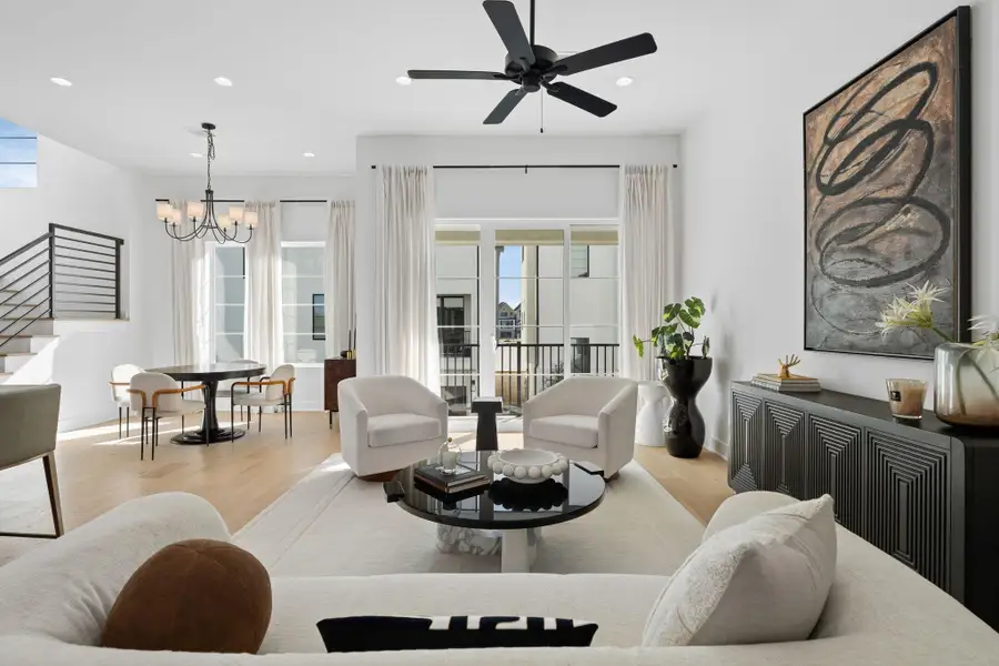 Furnished interior view inside a new home in , Houston (Image 29).