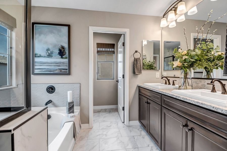 Furnished interior view inside a new home in Ironwood Villages at North Creek, Queen Creek (Image 4).