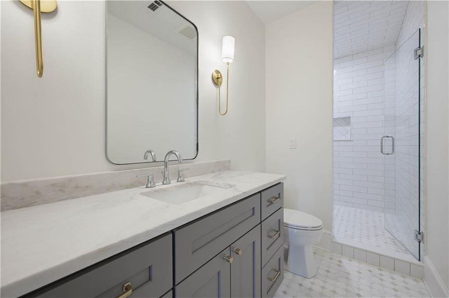 Furnished interior view inside a new home in , Atlanta (Image 83).