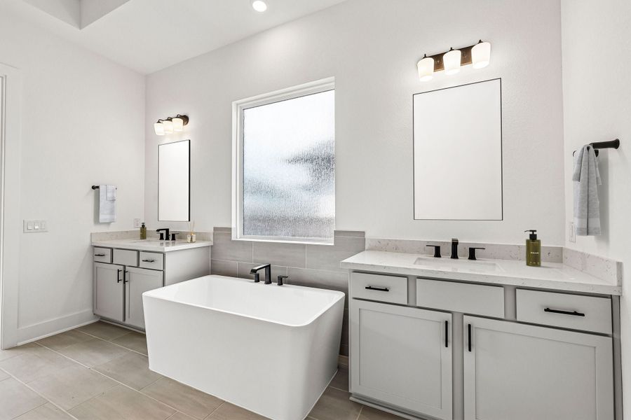 Furnished interior view inside a new home in Santa Rita Ranch, Liberty Hill (Image 14).