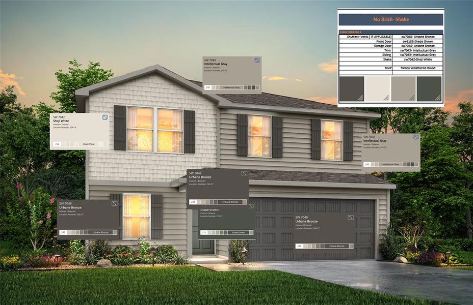 View of front of property featuring an attached garage and concrete driveway View of front of property featuring an attached garage and concrete driveway