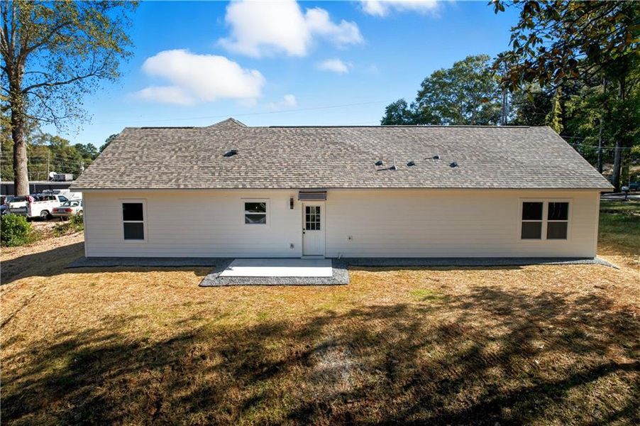 Exterior details and patio area of a home in , Austell (Image 2).