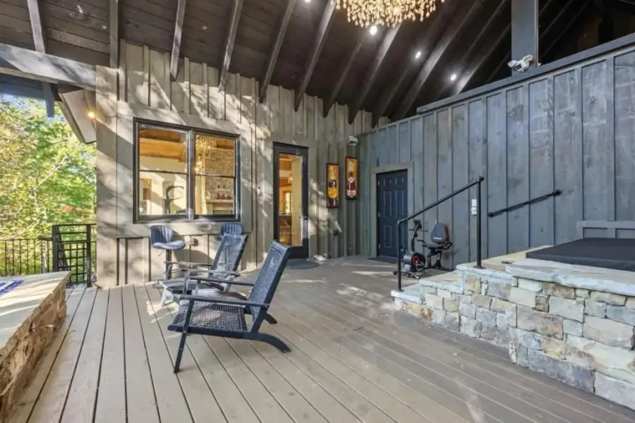 Exterior details and patio area of a home in , Blue Ridge (Image 32).