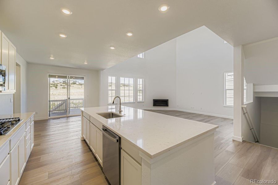 Furnished interior view inside a new home in Macanta: The Grand Collection, Castle Rock (Image 8).
