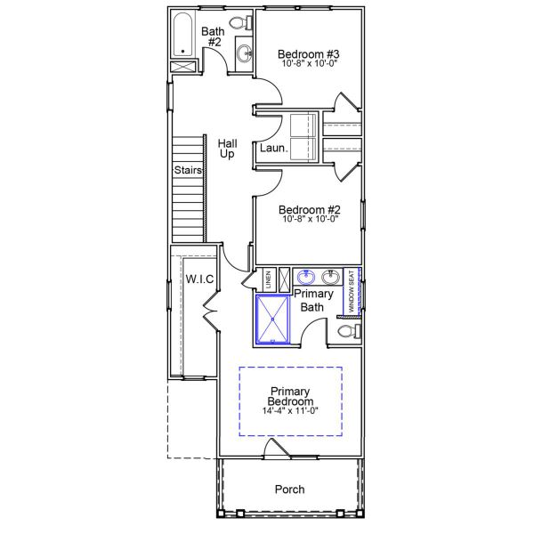 2D floor plan layout of this home in Renaissance at White Oak, Garner, NC (Image 3). 2D floor plan layout of this home in Renaissance at White Oak, Garner, NC (Image 3).