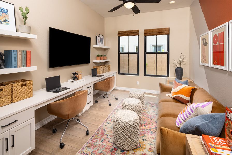 Furnished interior view inside a new home in Verdin, Phoenix (Image 12). Furnished interior view inside a new home in Verdin, Phoenix (Image 12).