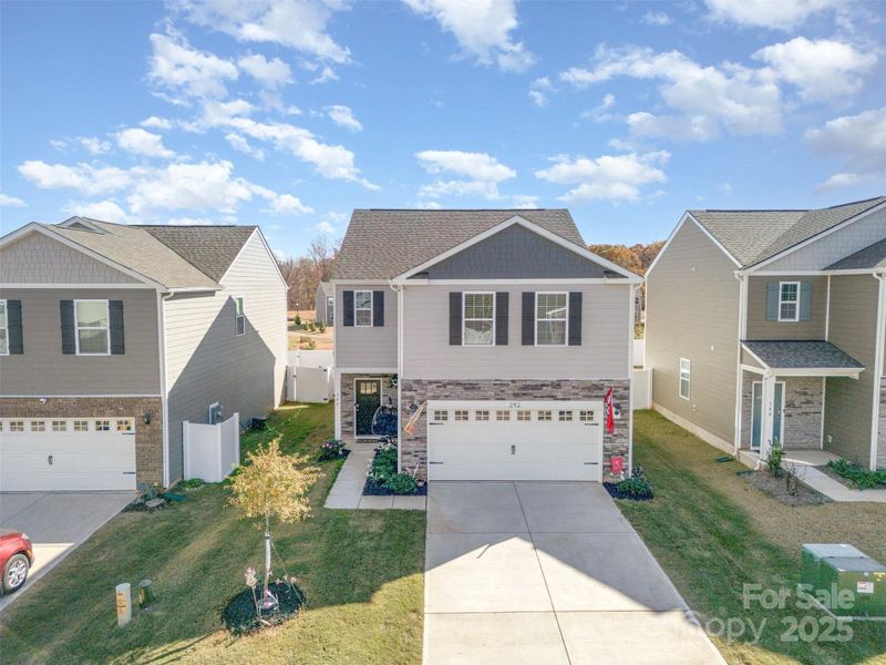 Front exterior of a new home in Fergus Crossing, York, SC, highlighting curb appeal (Image 2).