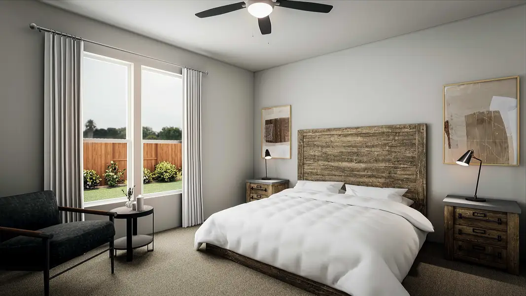 Furnished interior view inside a new home in Mason Woods, Cypress (Image 9).