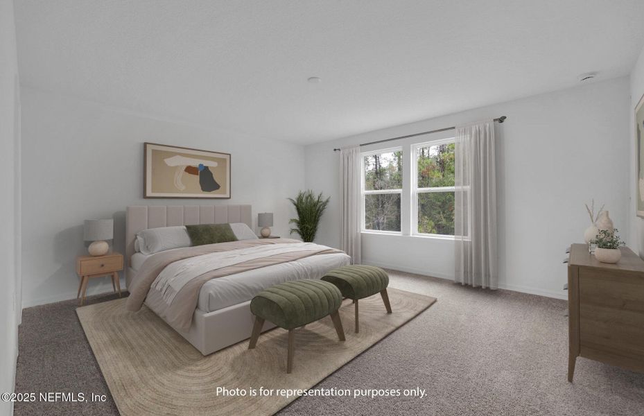 Furnished interior view inside a new home in Hyland Trail, Green Cove Springs (Image 7).