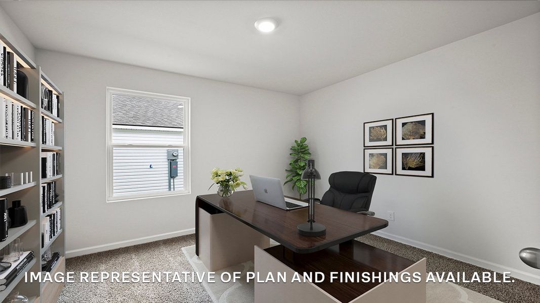 Representative furnished interior of a home built from the ASPEN by D.R. Horton in Morford, Jackson (Image 12).