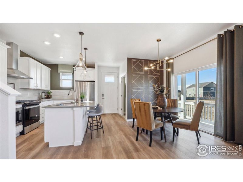 Furnished interior view inside a new home in Villas at Vantage, Berthoud (Image 9).
