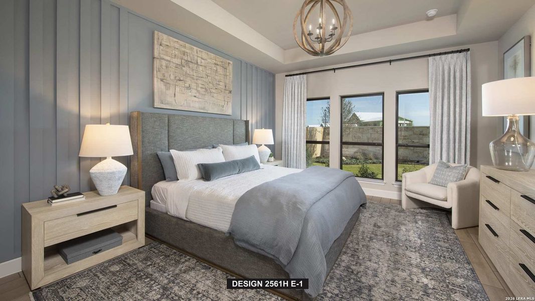 Furnished interior view inside a new home in Alsatian Oaks, Castroville (Image 5).