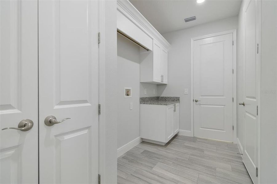 Large laundry room.