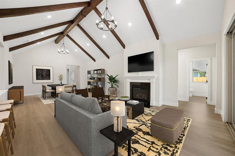 Furnished interior view inside a new home in Elevon, Lavon (Image 5). Furnished interior view inside a new home in Elevon, Lavon (Image 5).