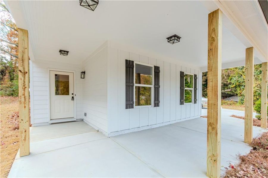 Exterior details and patio area of a home in , Atlanta (Image 22).