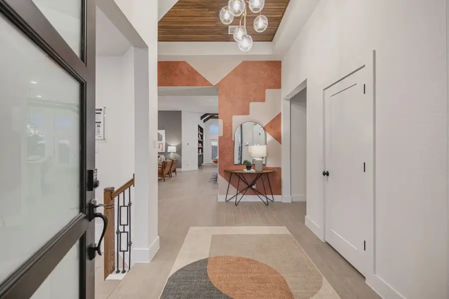 Representative furnished interior of a home built from the Charlene by Chesmar Homes in Meyer Ranch, New Braunfels (Image 5).