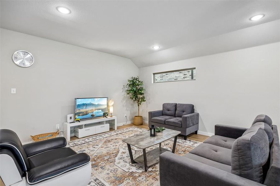 Furnished interior view inside a new home in LakePointe, Lavon (Image 12).