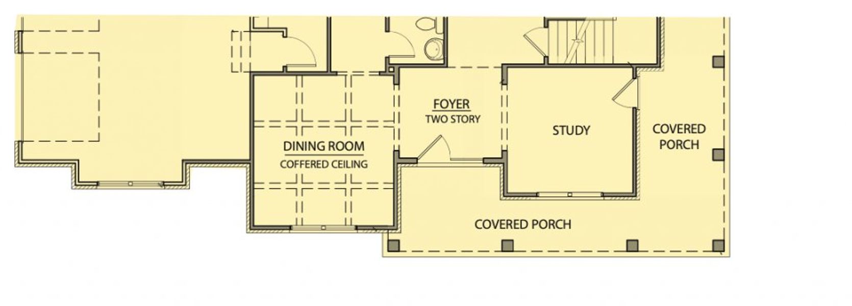 2D floor plan layout for the Adams by Kerley Family Homes in The Estates at Hurricane Pointe, Douglasville, GA (Image 4).