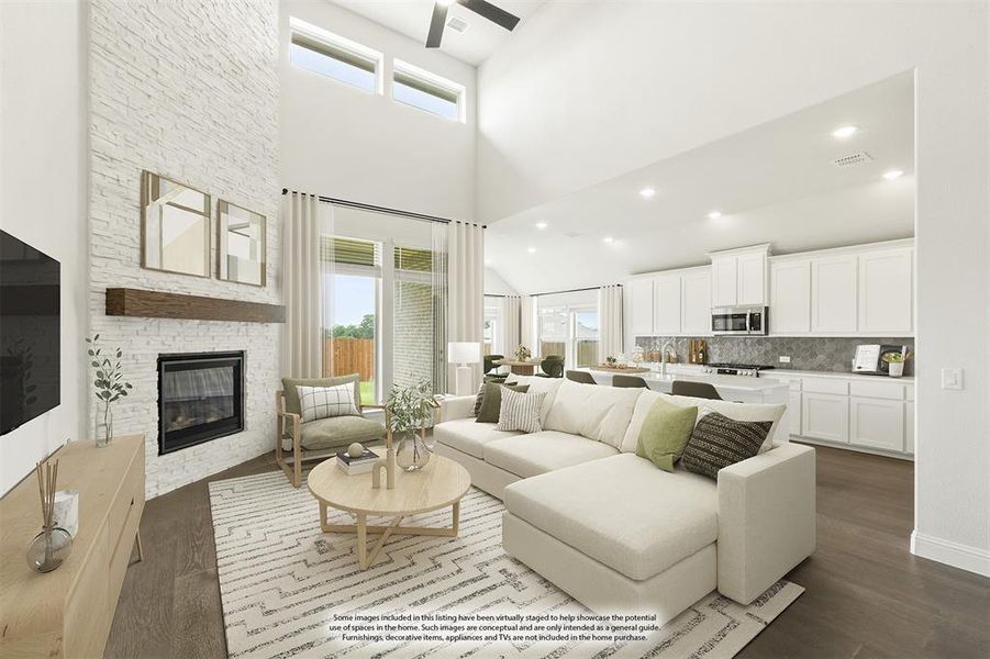 Furnished interior view inside a new home in Homestead at Daniel Farms Phase 2, DeSoto (Image 11). Furnished interior view inside a new home in Homestead at Daniel Farms Phase 2, DeSoto (Image 11).