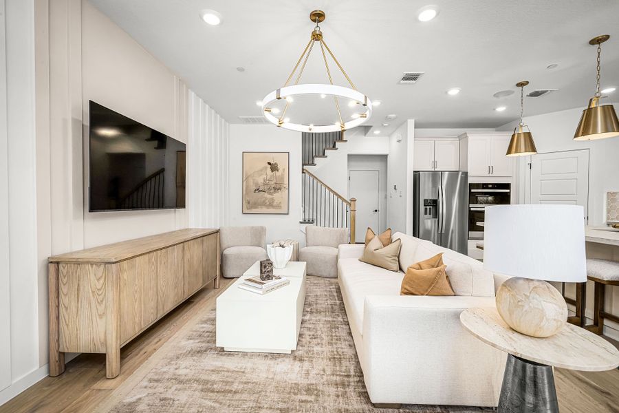 Representative furnished interior of a home built from the Waller by Pulte Homes in Monarch on Main, Round Rock (Image 40). Representative furnished interior of a home built from the Waller by Pulte Homes in Monarch on Main, Round Rock (Image 40).