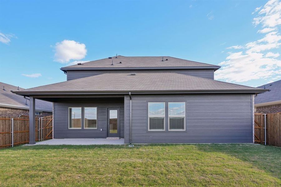 Exterior details and patio area of a home in River Ridge, Crandall (Image 3). Exterior details and patio area of a home in River Ridge, Crandall (Image 3).